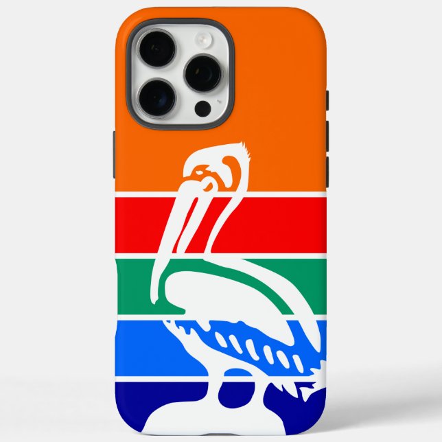 Apple iPhone 16 Pro Max Fall, St. Petersburg Flagg Hülle (Rückseite)