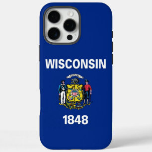 Apple iPhone 16 Pro Max, Flagge von Wisconsin Max Hülle