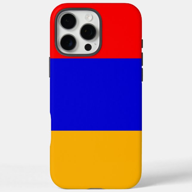 Apple iPhone 16 Pro Max Hülle, Armenien-Flagge Hülle (Rückseite)