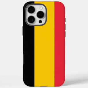 Apple iPhone 16 Pro Max Hülle, belgische Flagge Hülle
