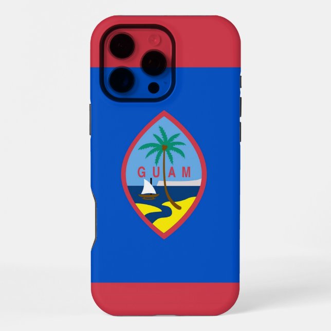 Apple iPhone 16 Pro Max Hülle, Guam-Flagge Hülle (Rückseite)