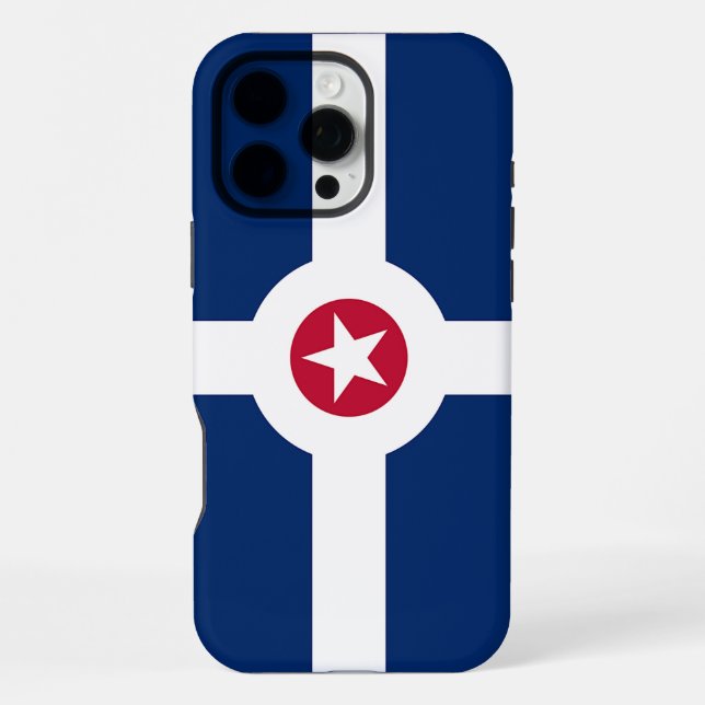 Apple iPhone 16 Pro Max Hülle, Indianapolis-Flagge Hülle (Rückseite)