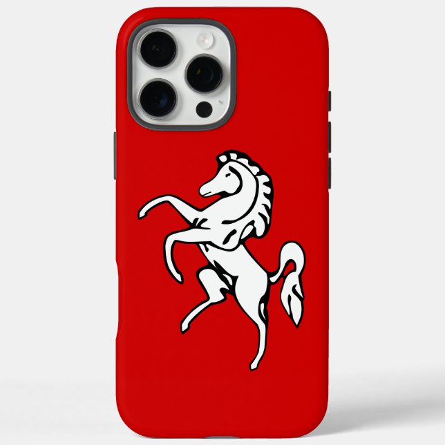 Apple iPhone 16 Pro Max Hülle, Kent County Flagge Hülle (Rückseite)