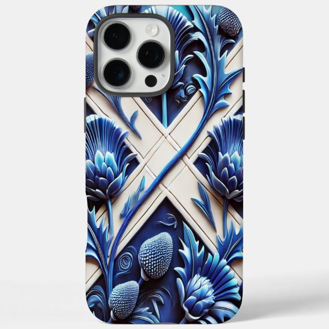 Apple iPhone 16 Pro Max Hülle, Schottische Disteln Hülle (Rückseite)