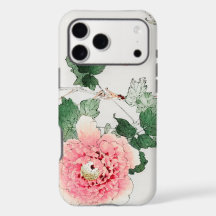 APPLE iPhone / coque ipad JAPONAIS PEONY INITIAL
