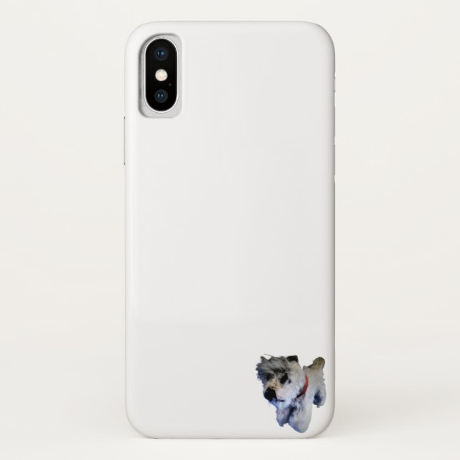 APPLE iPHONE X COQUE PETIT CHIEN CONCEPTION (Dos)