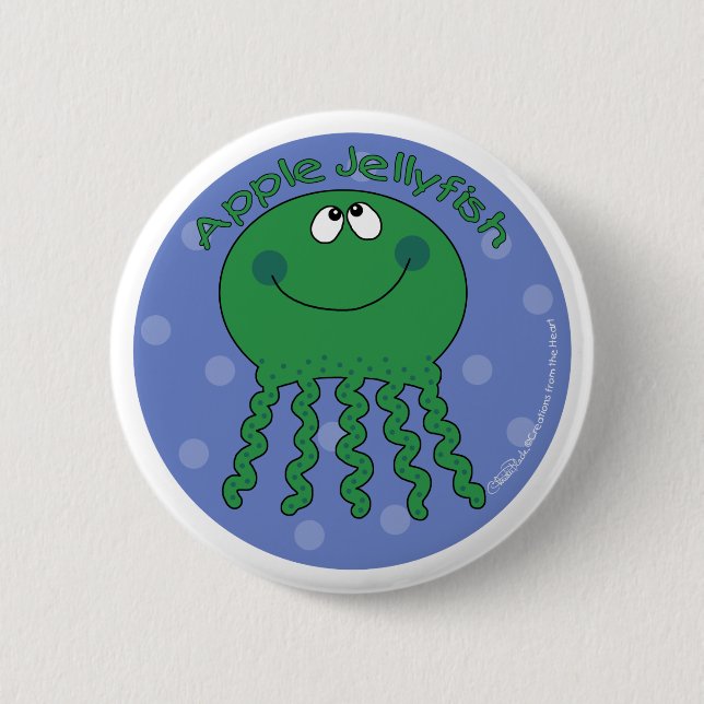 Apple Jellyfish Button (Vorderseite)