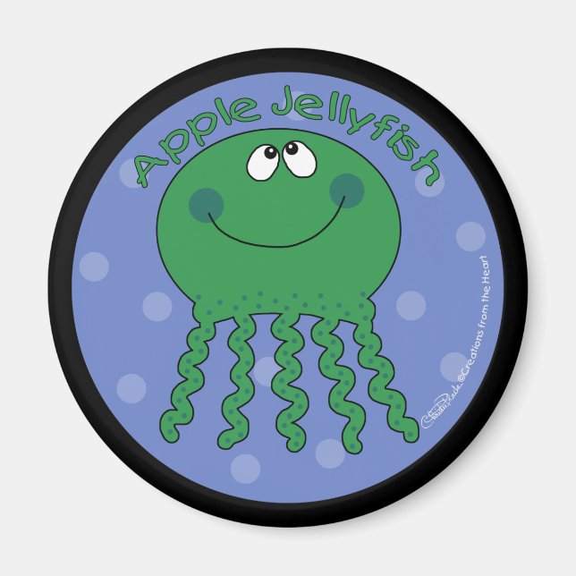 Apple Jellyfish Magnet (Vorne)
