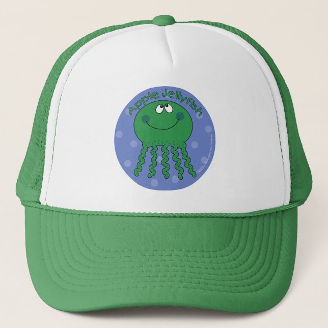 Apple Jellyfish Truckerkappe (Vorderseite)