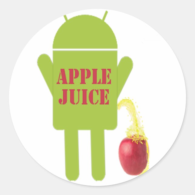 APPLE JUICE STICKER (Vorderseite)