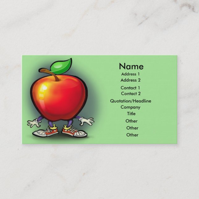Apple kardieren visitenkarte (Vorderseite)