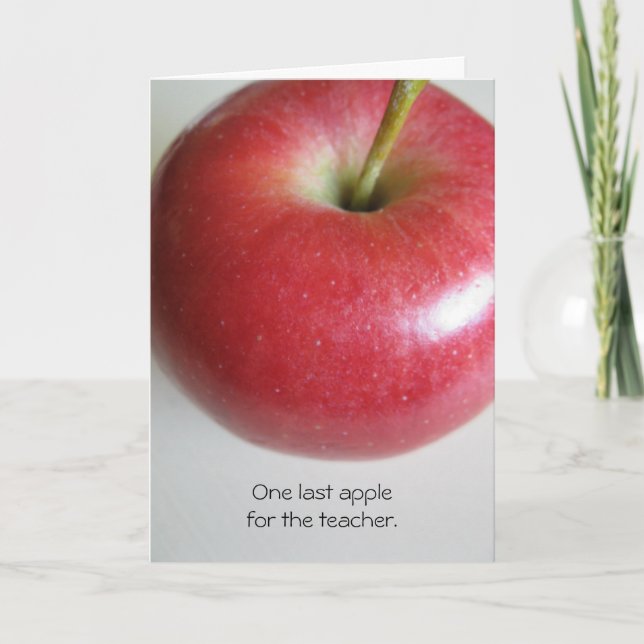 Apple-Karte für die Altersvorsorge des Lehrers Karte (Vorderseite)