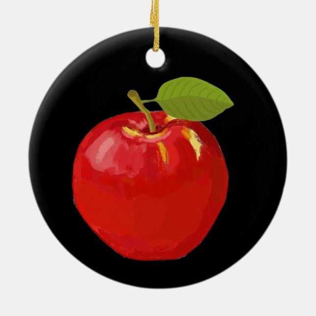 Apple Keramik Ornament (Hinten)