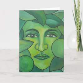 Apple Lady Greetings Card Karte