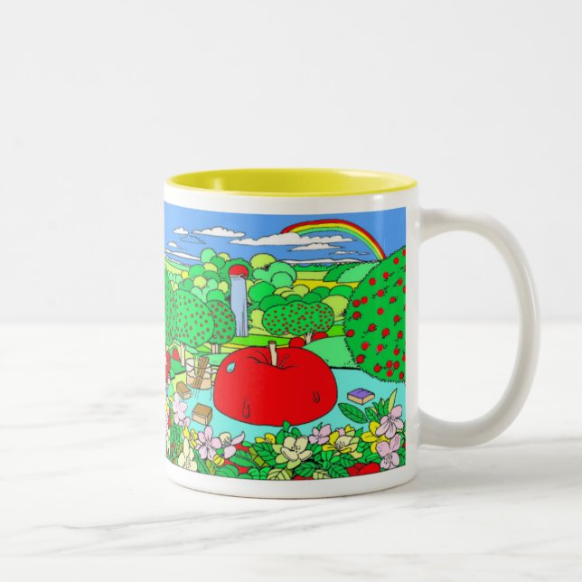 APPLE LANDEN ZWEIFARBIGE TASSE (Rechts)