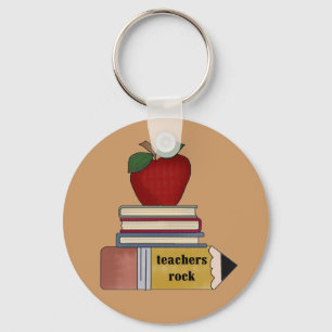 Apple-Lehrer-Felsen-T-Shirts und Geschenke Schlüsselanhänger