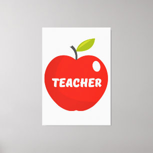 Apple Lehrer Leinwanddruck