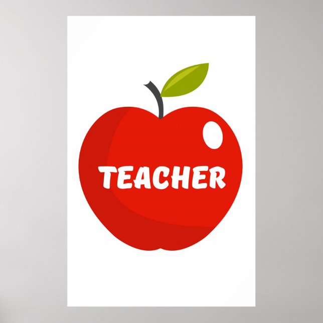 Apple Lehrer Poster (Vorne)