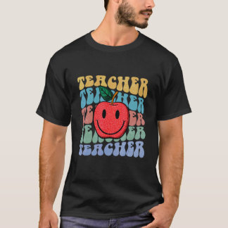 Apple-Lehrer Zurück zur Schule Lehrer-Outfit T-Shirt