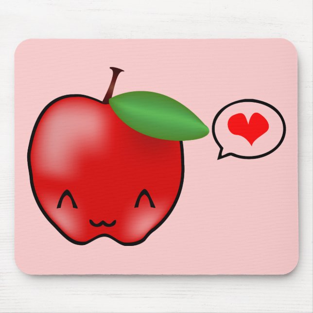 Apple-Liebe Mousepad (Vorne)