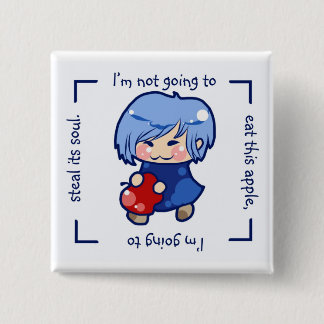 Apple-Mädchen Button