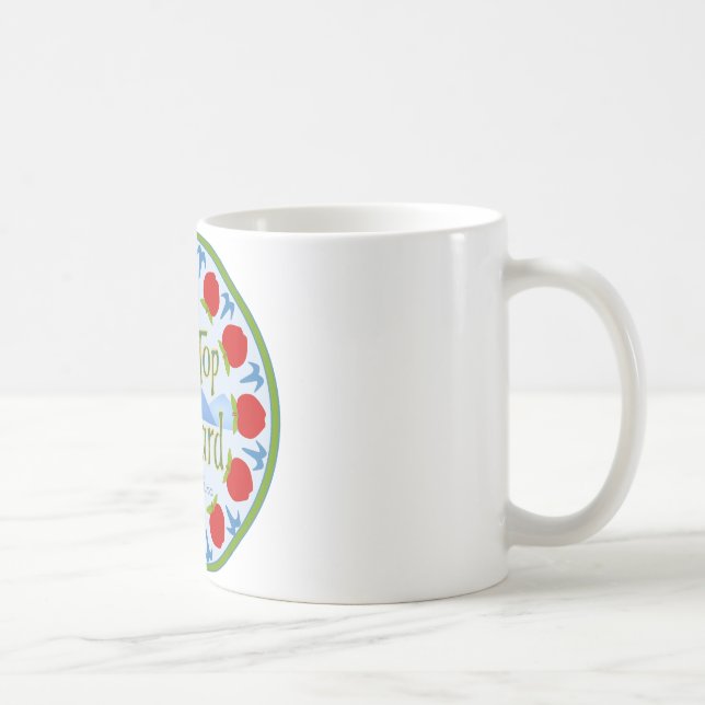Apple-Mandala - Blau Kaffeetasse (Rechts)
