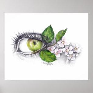 Apple meines Auges zeichnen Kunst Plakatdruck an Poster