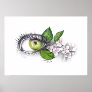 Apple meines Auges zeichnen Kunst Plakatdruck an Poster