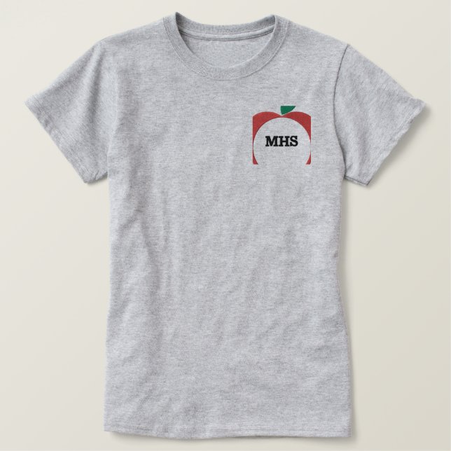 Apple Monogram besticktes Shirt (Design vorne)