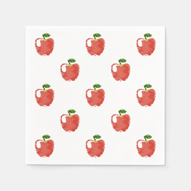 Apple-Muster für Wasserfarben Serviette (Vorderseite)