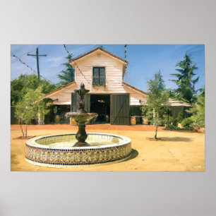 Apple-Nebenfluss-Ranch-Malerei Poster