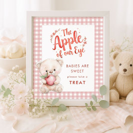 Apple of Eye Nehmen Sie eine Leckerei Gingham Baby Poster