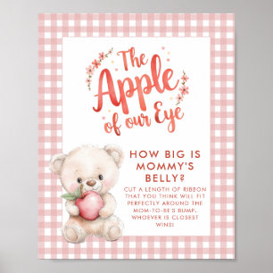 Apple of Eye Wie große Mamas Bauch Game Baby Dusch Poster
