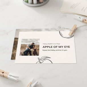 Apple Of My Eye Custom Carte photo d'anniversaire