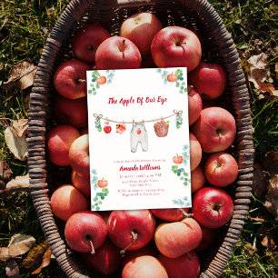 Apple Of Our Eye Botanische Wäscheleine Baby Showe Einladung