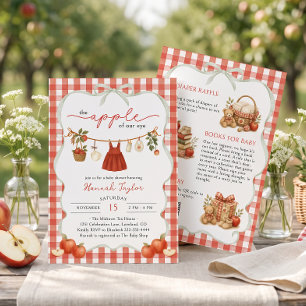 Apple of Our Eye Clothesline Babyparty-Einladung Einladung