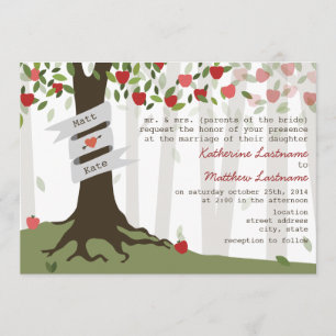 Apple Orchard Automne Faire-part de mariage Automn
