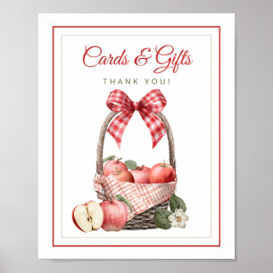 Apple Orchard Baby Duschkarten & Geschenke Schild