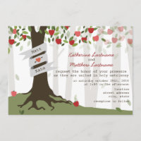 Apple Orchard Herbst Einladung zur Hochzeit