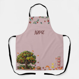 Apple Orchard Individuelle Name überall auf Print  Schürze