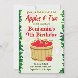 Apple Orchard Invitation d'anniversaire