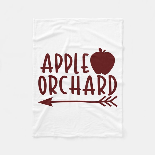 Apple Orchard mit Apple Fleecedecke (Vorderseite)