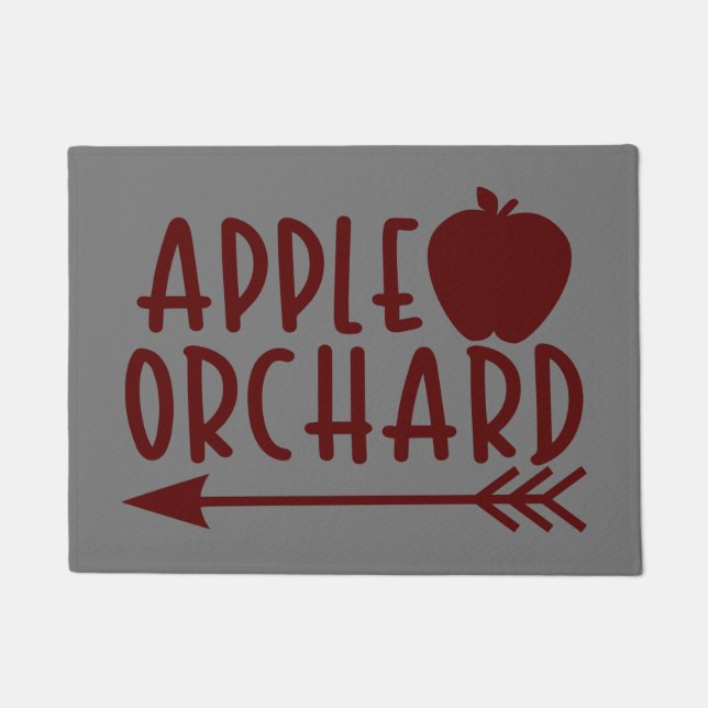 Apple Orchard mit Apple Fußmatte (Vorderseite)