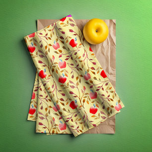 Apple Orchard Red Seidenpapier