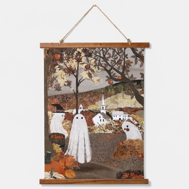 Apple Orchard Wandteppich Mit Holzrahmen (Vorderseite)