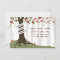 Apple Orchard Wedding Herbst Save the Date