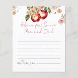 Apple Our Eye Advice Mama Vater Baby Shower Card