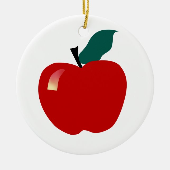Apple, pädagogisch keramik ornament (Vorne)