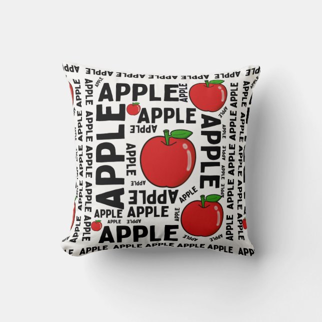 APPLE PATTERN KISSEN (Vorderseite)