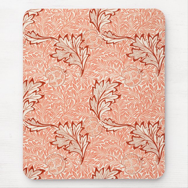 Apple Pattern (von William Morris) Mousepad (Vorne)
